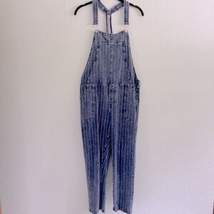 Z Supply Striped Cotton Overalls
